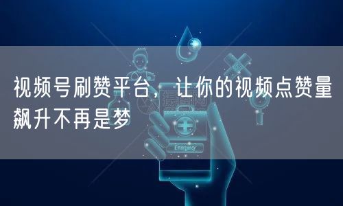 视频号刷赞平台，让你的视频点赞量飙升不再是梦