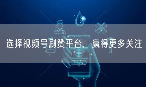 选择视频号刷赞平台，赢得更多关注