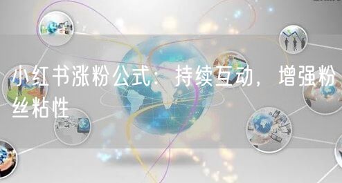 小红书涨粉公式：持续互动，增强粉丝粘性