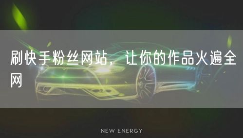 刷快手粉丝网站，让你的作品火遍全网